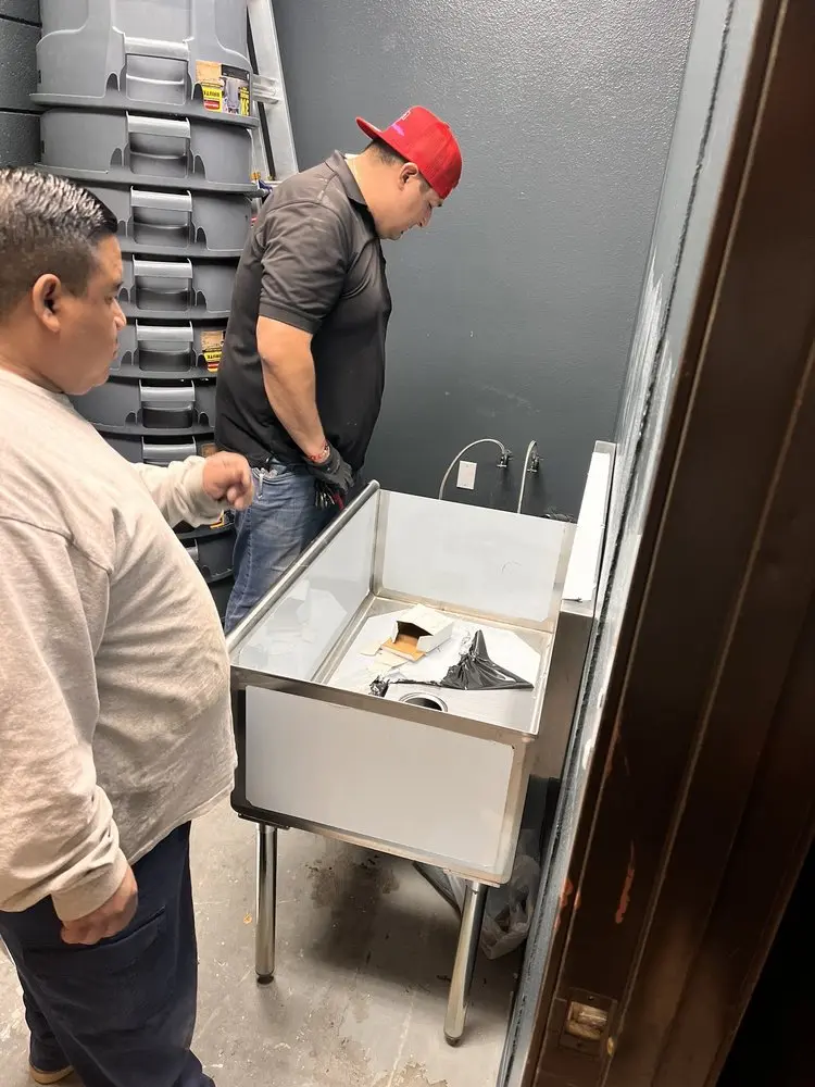 Commercial plumbing and sink installation in Sunbury Estates